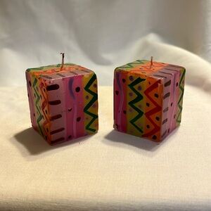 2 1-1/2 in multi-colored candles